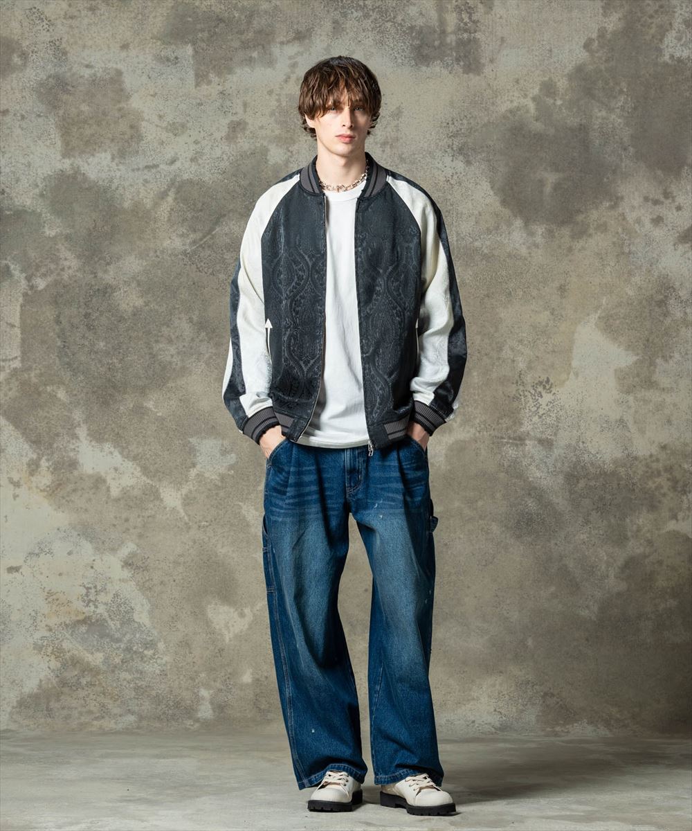 glamb グラム Aging Paisley Ska Jumper / エイジングペイズリースカジャンパー