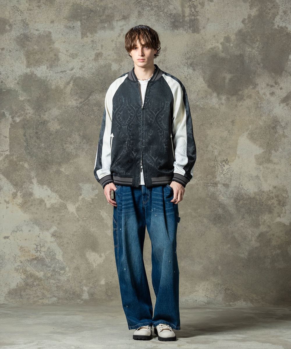 glamb グラム Aging Paisley Ska Jumper / エイジングペイズリースカジャンパー