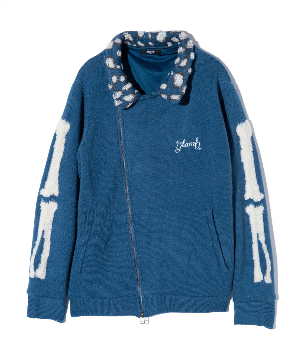 SALE/セール glamb グラム Knit Riders Jacket ニットライダースジャケット