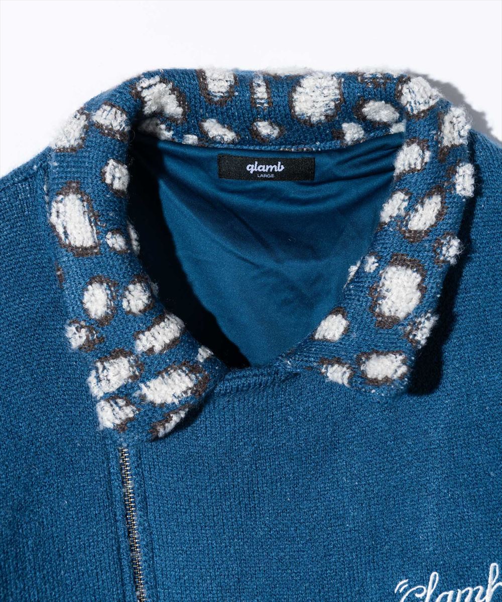 SALE/セール glamb グラム Knit Riders Jacket ニットライダースジャケット