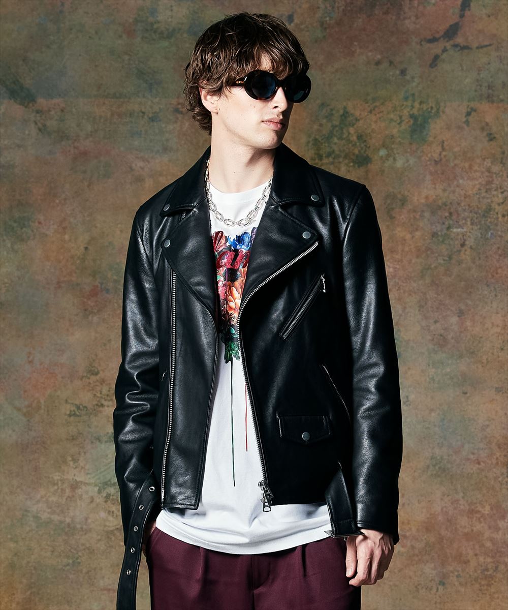 glamb グラム Calf Leather Riders Jacket / カーフレザーライダースジャケット