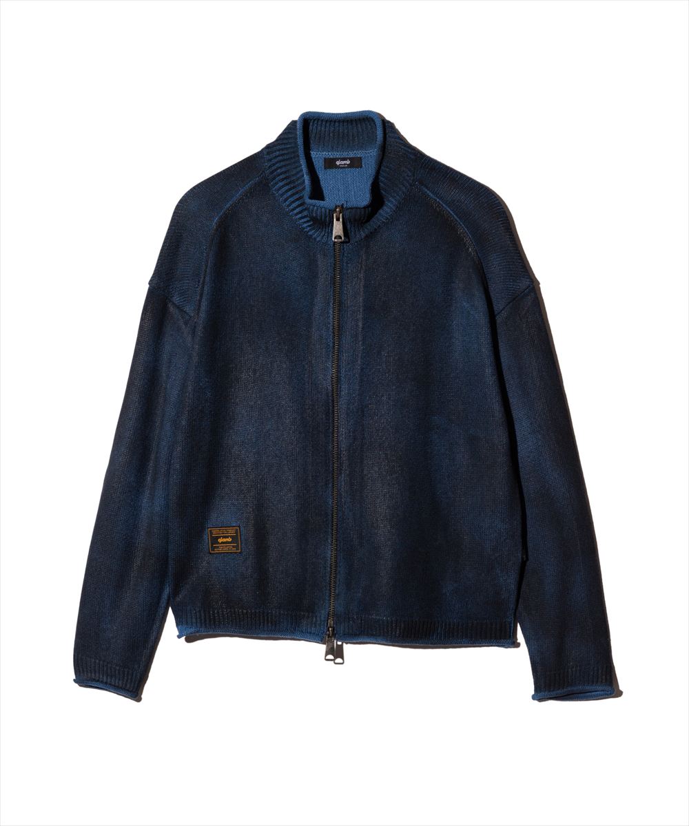 Paraffin Coated Knit Blouson / パラフィンコートニットブルゾン glamb グラム