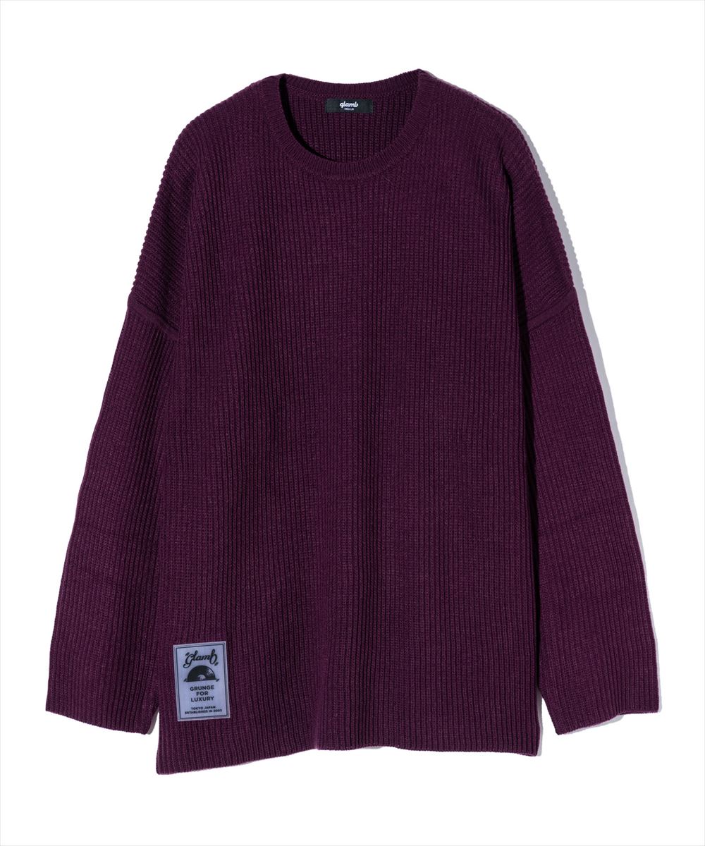 glamb グラム Rubber Tag Knit ラバータグニット