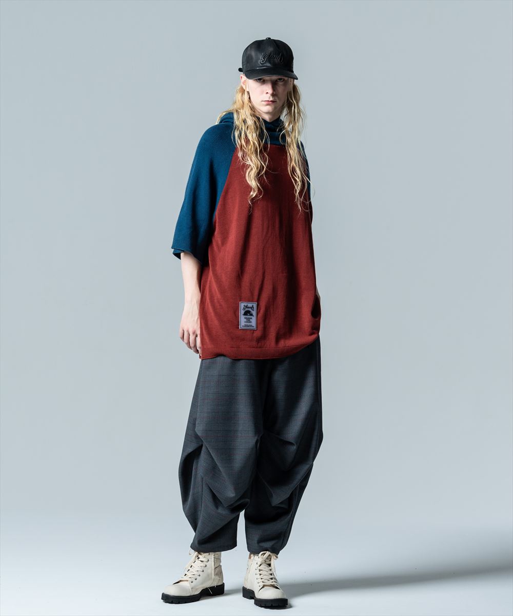 SALE/セール glamb グラム Half Sleeves Knit Hoodie / ハーフスリーブニットフーディ 特別価格