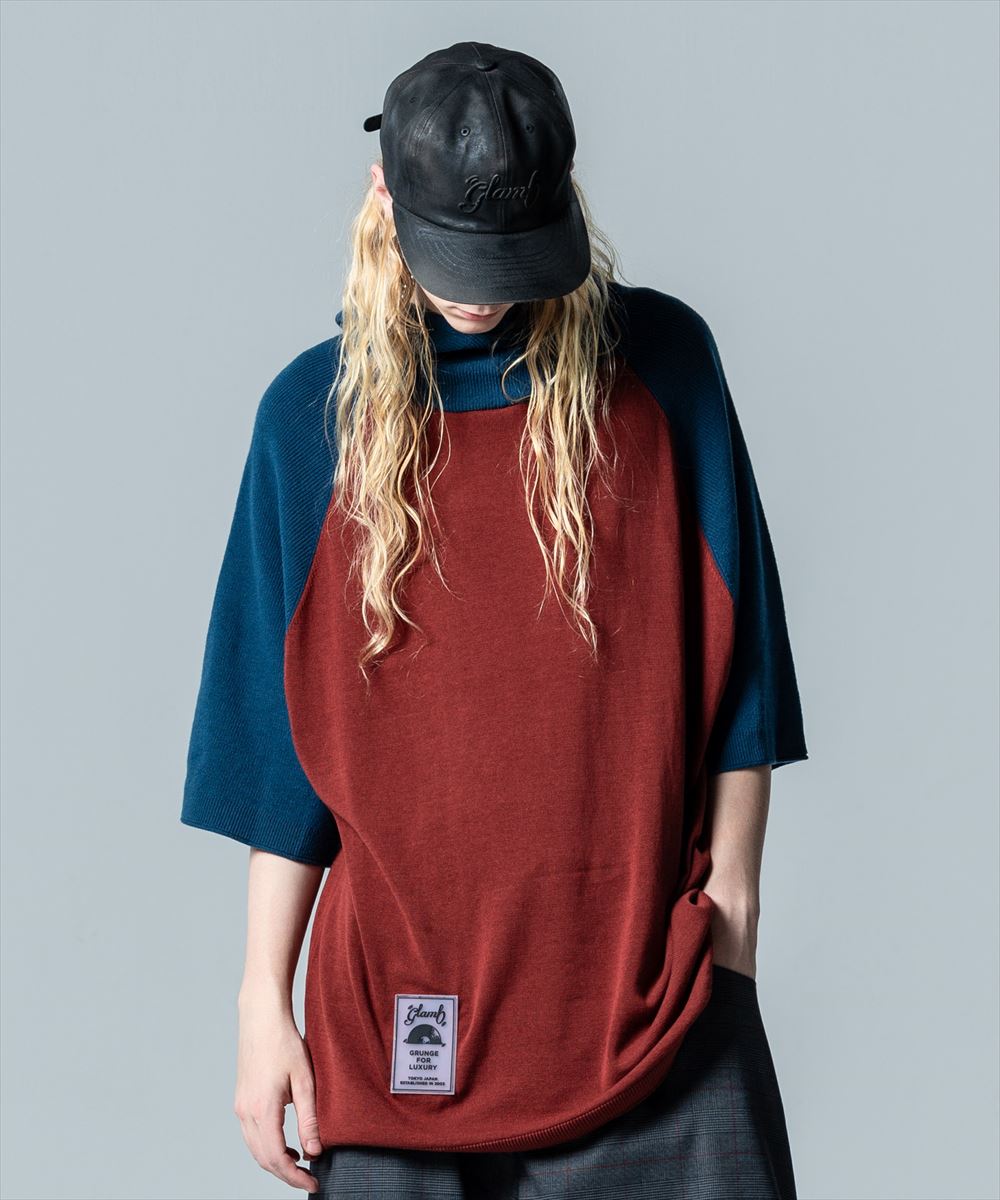 SALE/セール glamb グラム Half Sleeves Knit Hoodie / ハーフスリーブニットフーディ 特別価格
