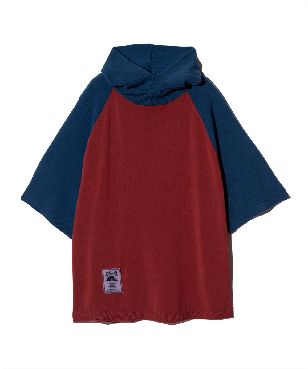 SALE/セール glamb グラム Half Sleeves Knit Hoodie / ハーフスリーブニットフーディ 特別価格