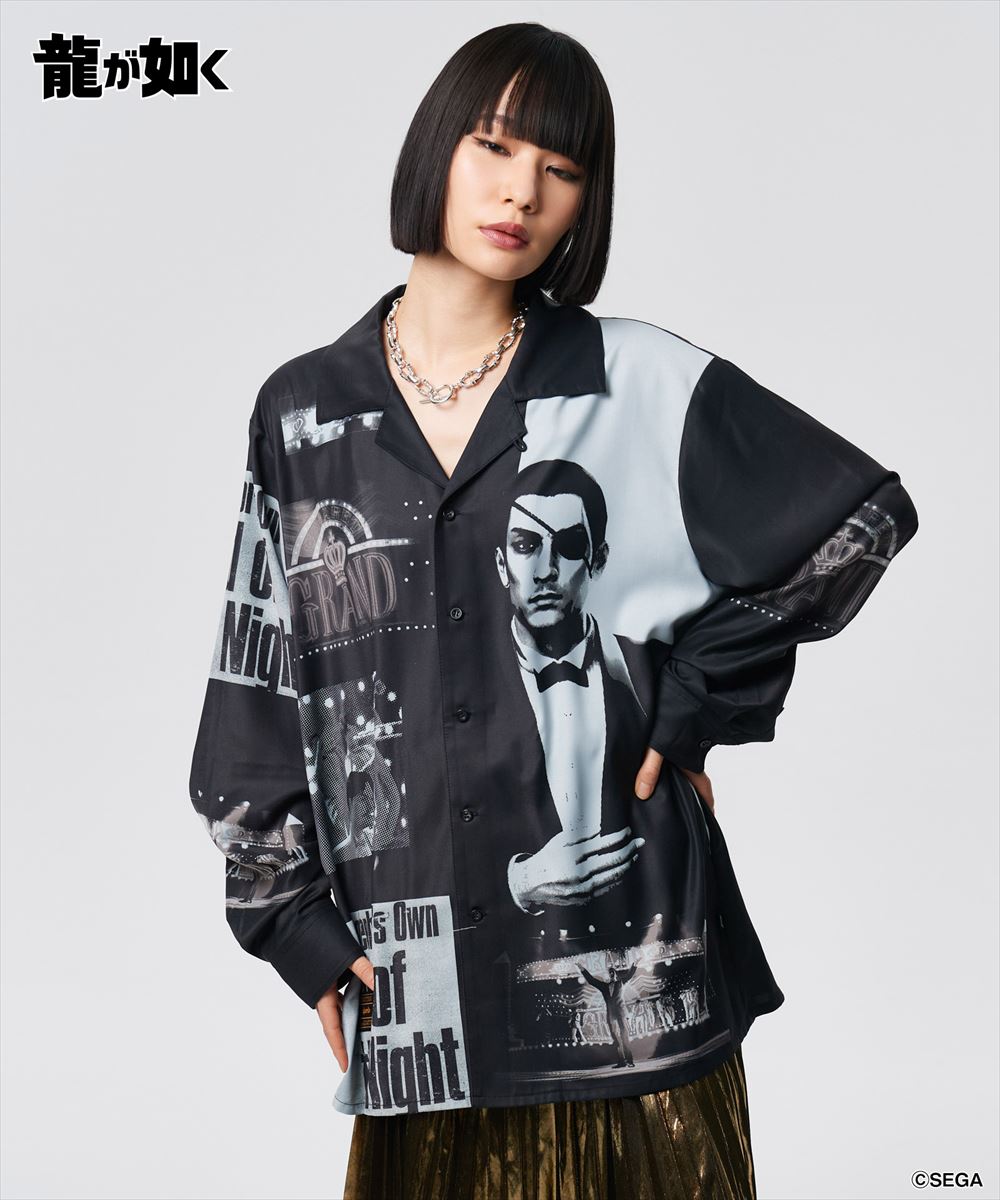 龍が如く 真島吾朗 Cabaret Master Majima Shirt / キャバレーマスターマジマシャツ glamb グラム