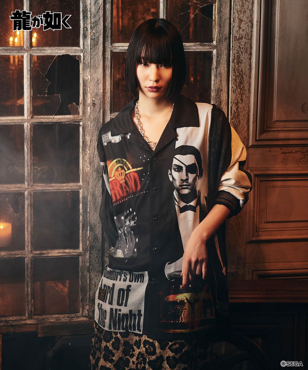 龍が如く 真島吾朗 Cabaret Master Majima Shirt / キャバレーマスターマジマシャツ glamb グラム