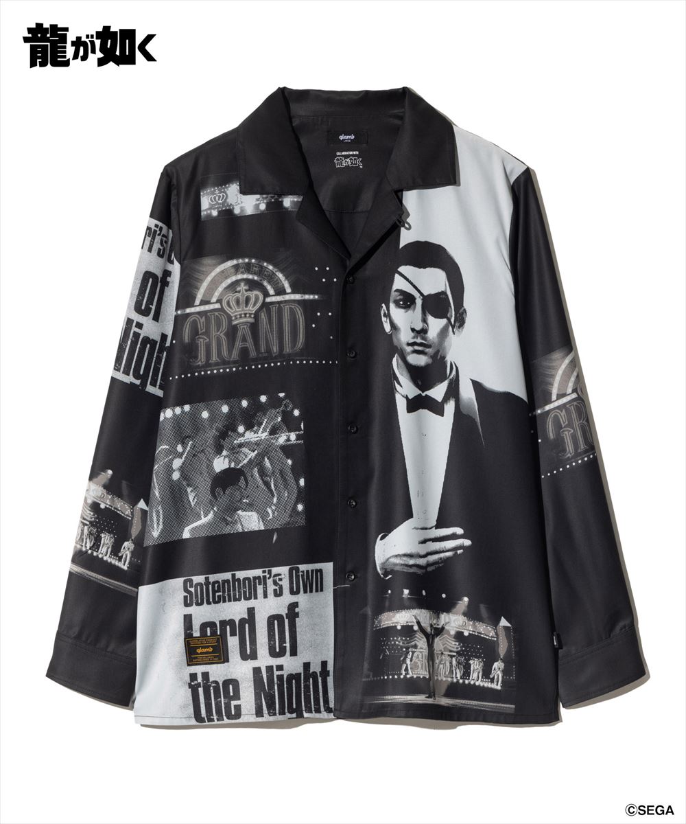龍が如く 真島吾朗 Cabaret Master Majima Shirt / キャバレーマスターマジマシャツ glamb グラム