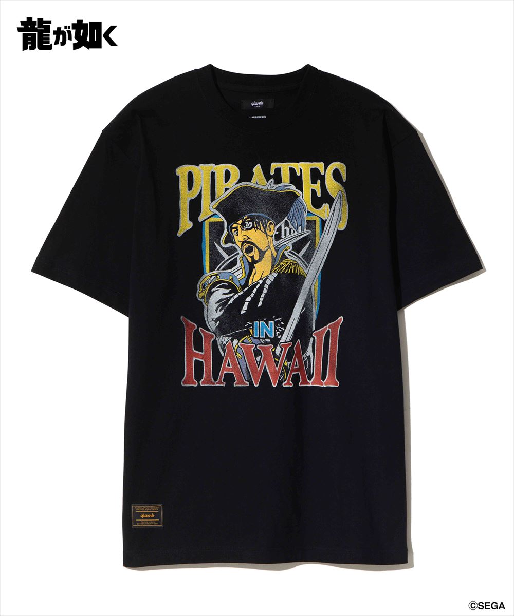 龍が如く 真島吾朗 Pirates in Hawaii T-shirt / パイレーツインハワイTシャツ glamb グラム