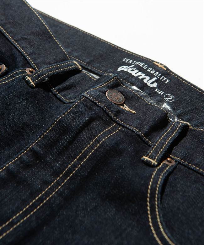 glamb グラム Poly denim Poly pants ポリーデニム