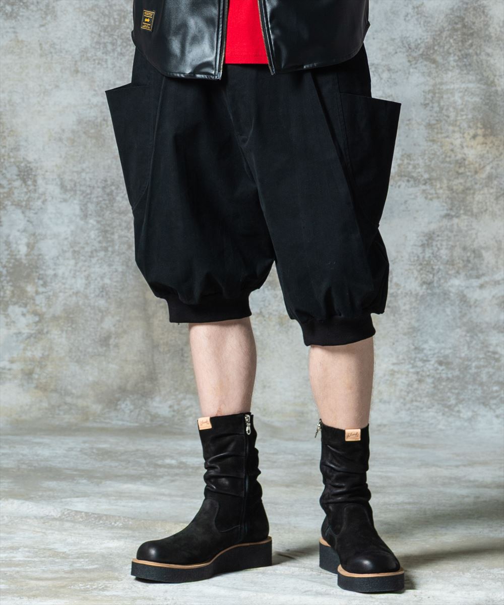 Sarrouel Rib Cropped Pants / サルエルリブクロップドパンツ glamb グラム 特別価格