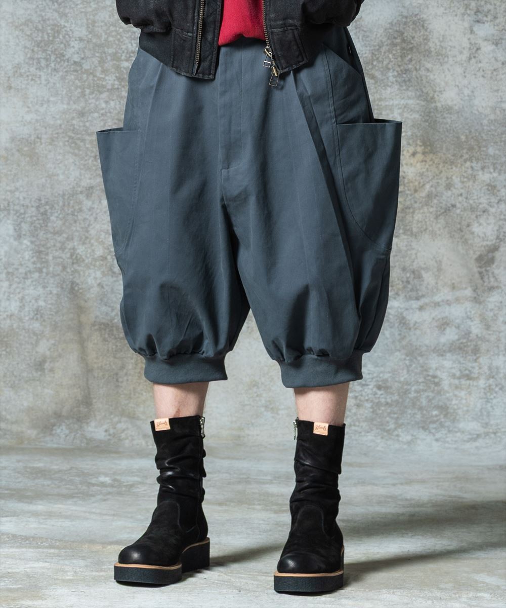 Sarrouel Rib Cropped Pants / サルエルリブクロップドパンツ glamb グラム 特別価格