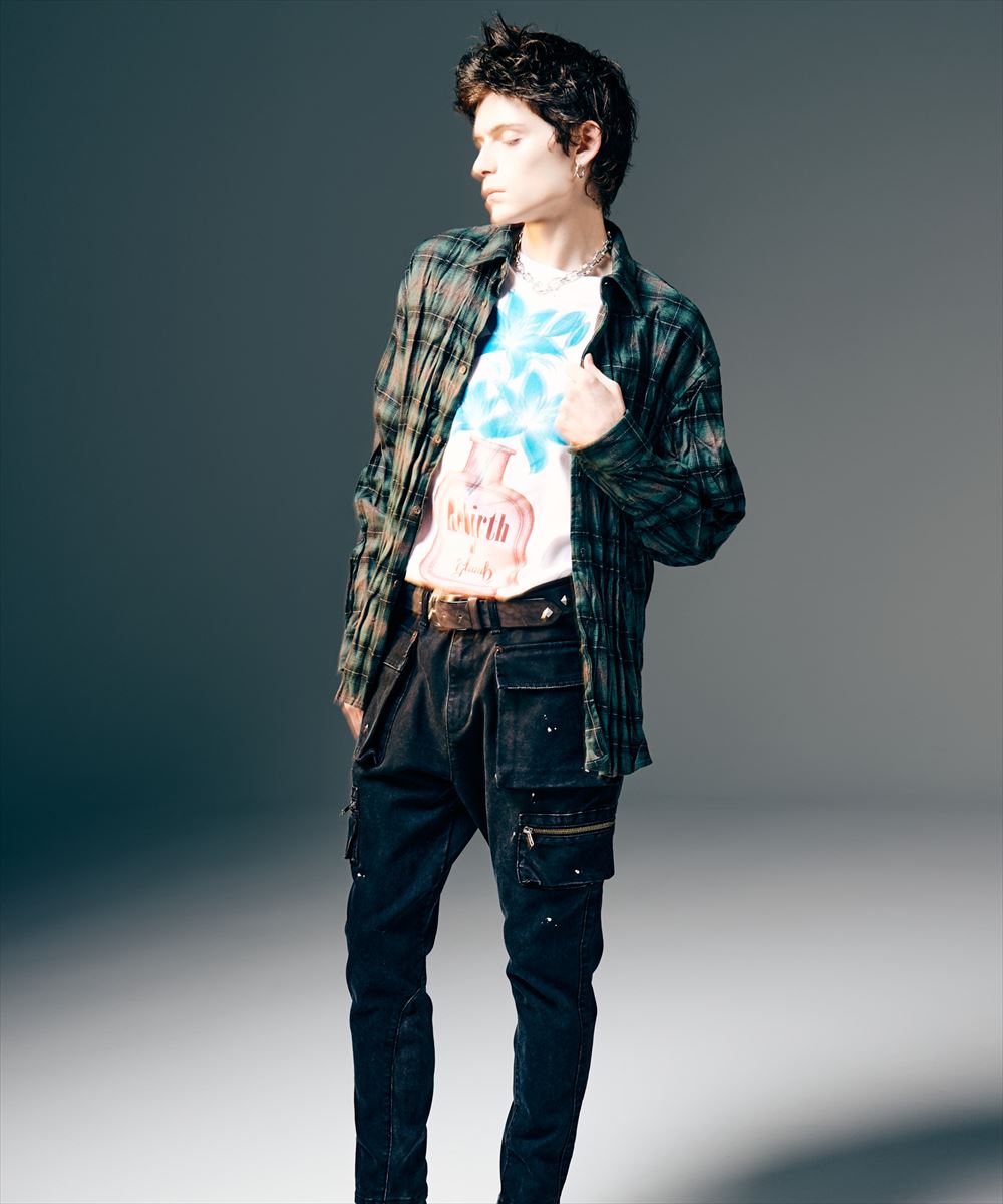 Wrinkle Flannel Shirt / リンクルフランネルシャツ glamb グラム