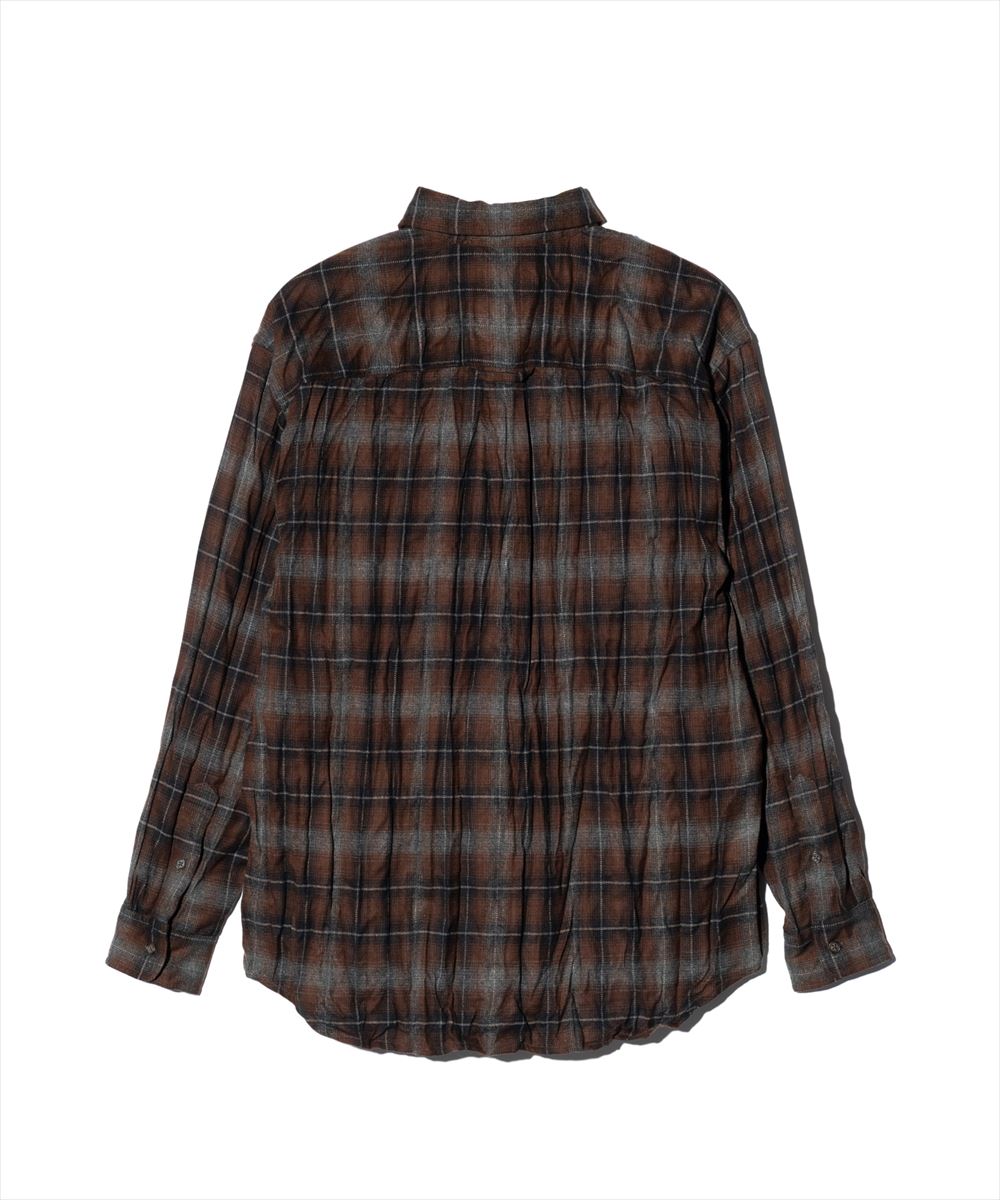 Wrinkle Flannel Shirt / リンクルフランネルシャツ glamb グラム