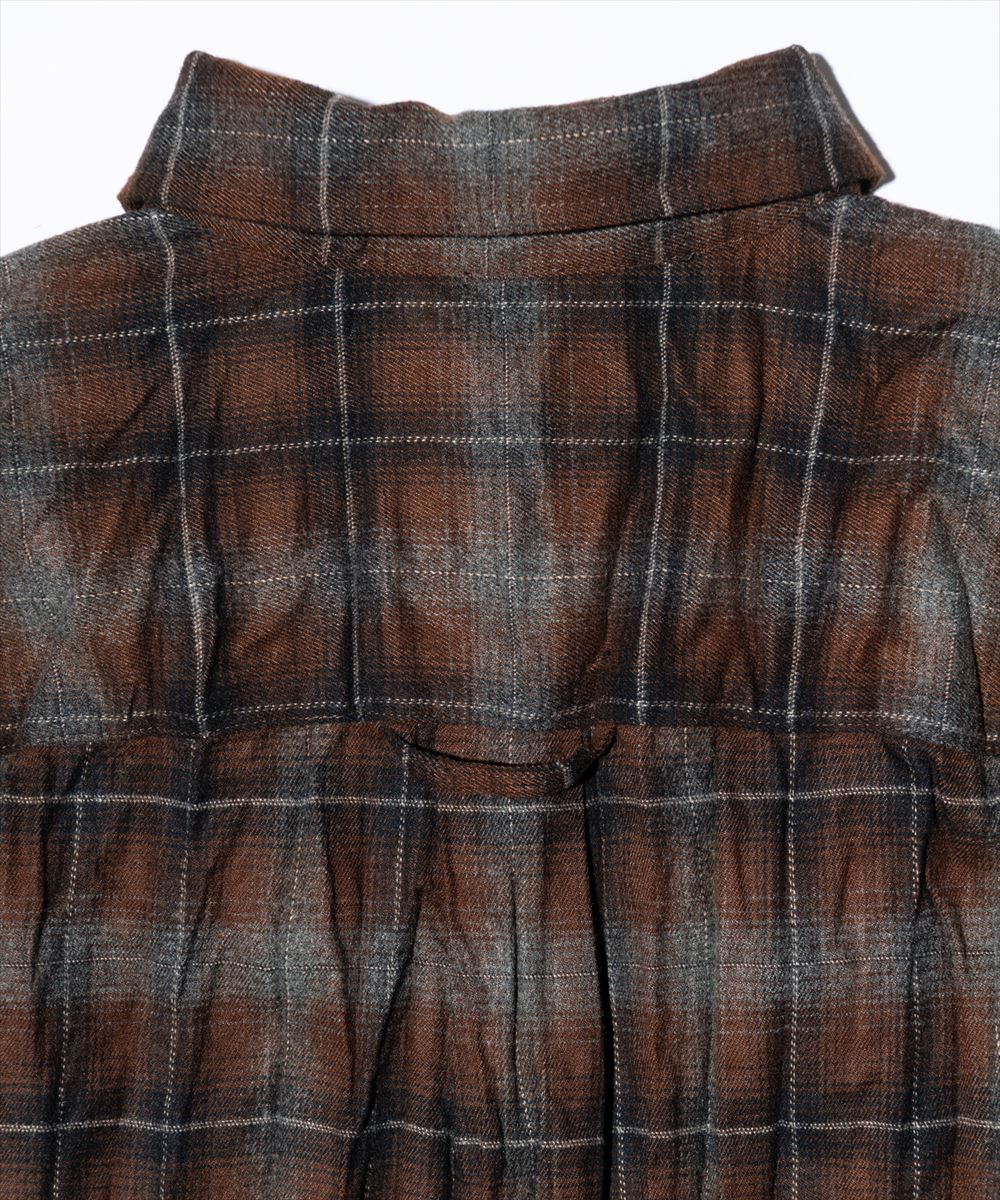 Wrinkle Flannel Shirt / リンクルフランネルシャツ glamb グラム